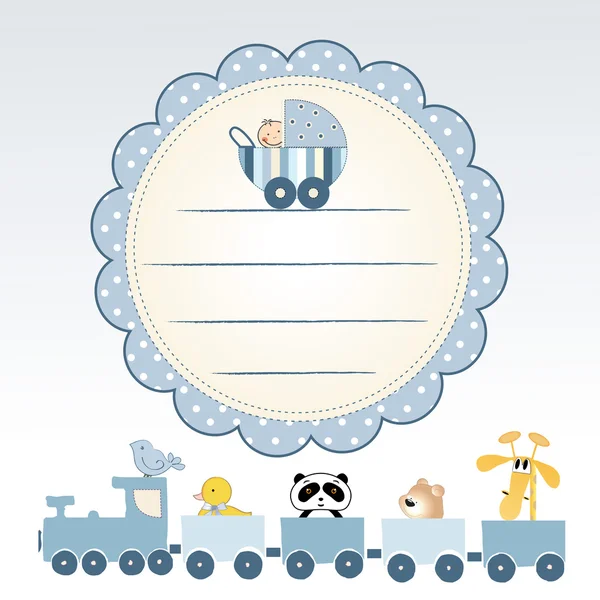 Card de duș pentru copii — Vector de stoc