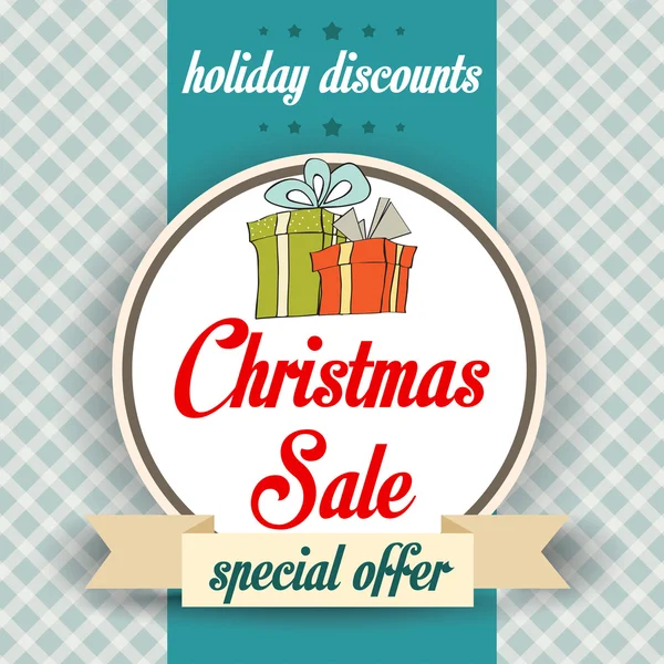 Christmas sale design — Stock Vector