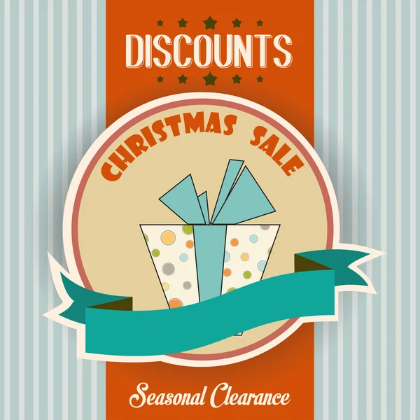 Christmas sale design — Stock Vector