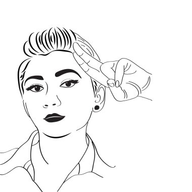 Vintage popart meisje