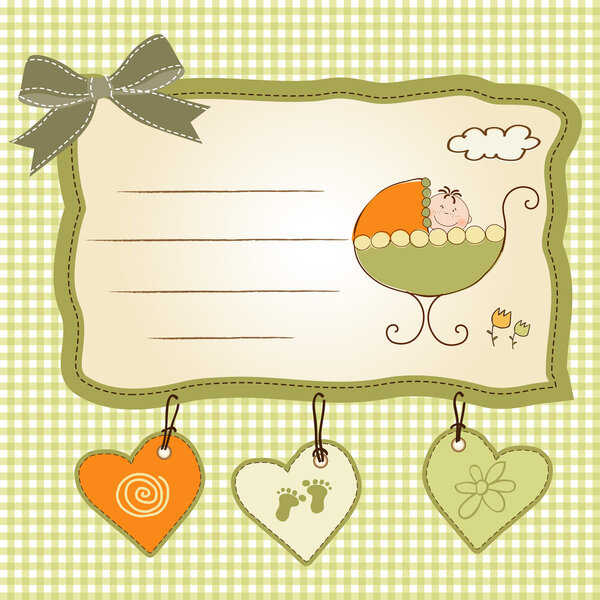 New baby announcement card