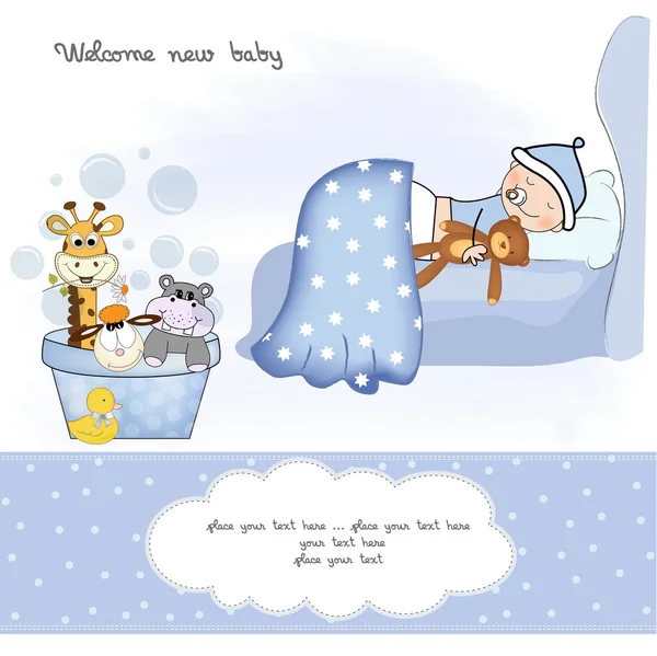 Douche bébé — Image vectorielle
