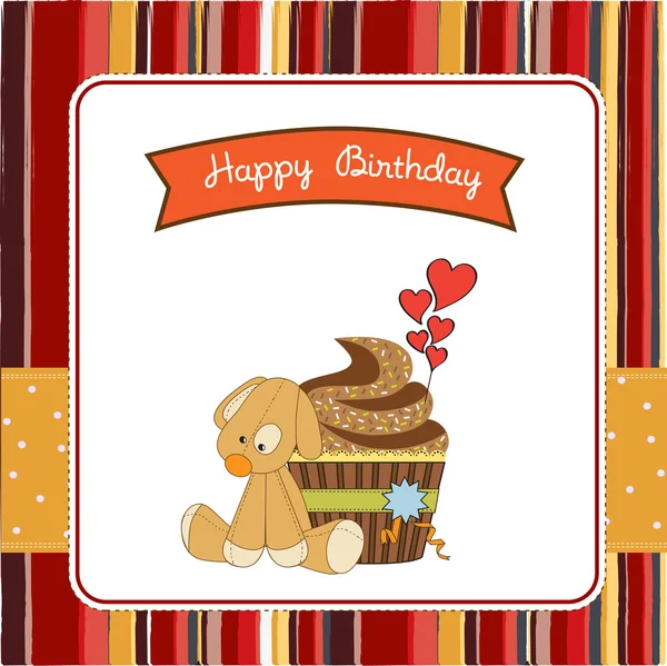 Happy Birthday cupcakes — Stock Vector