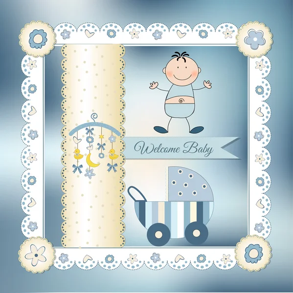 Carte de vœux nouveau-né — Image vectorielle