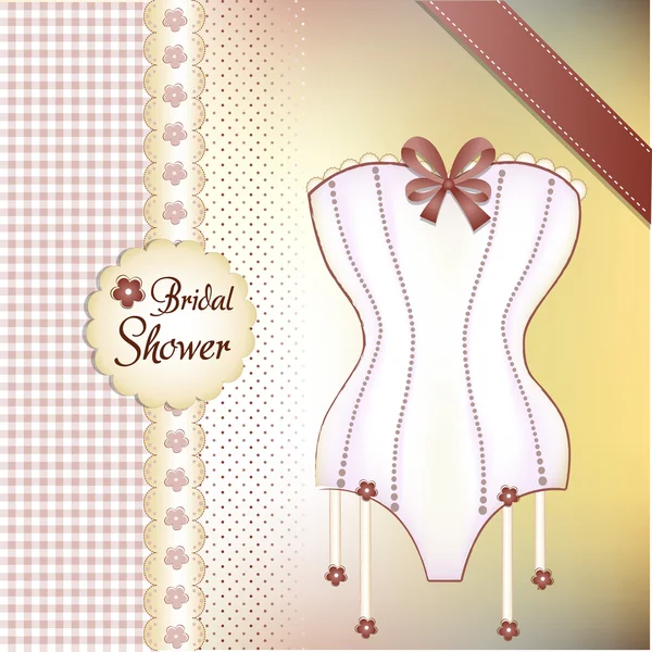 Bridal Shower greeting card — Stock Vector