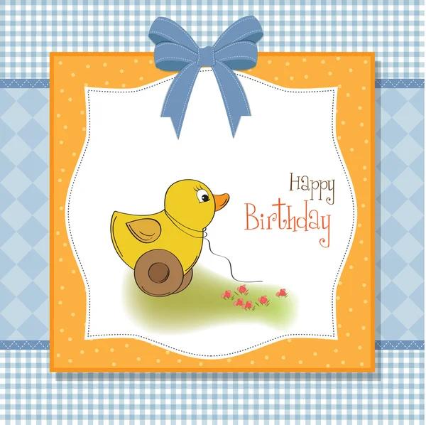 Tarjeta de felicitación de cumpleaños — Vector de stock