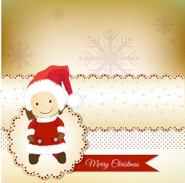 Christmas greetings card — Stock Vector