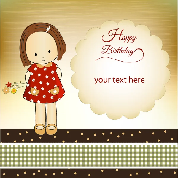 Birthday greeting card — Stock Vector