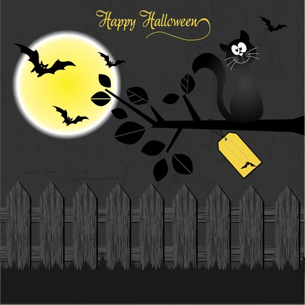 Halloween greeting card — Stock Vector