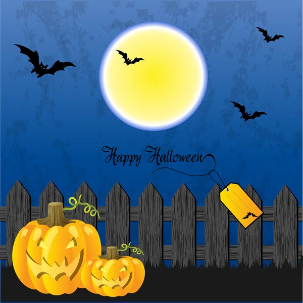 Halloween greeting card — Stock Vector