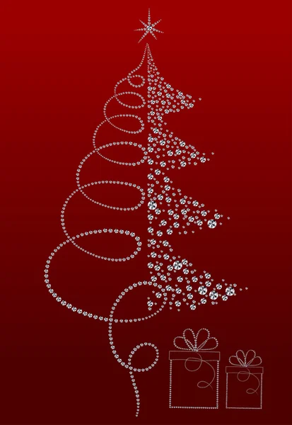 Arbre de Noël de luxe — Image vectorielle