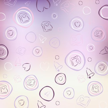 renkli Dikişsiz desen seviyorum