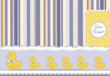 Yeni Bebek Duyuru Kart ile fil