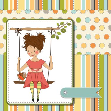 Salıncaktaki genç kız