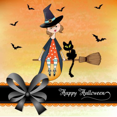 Halloween cadı arka plan