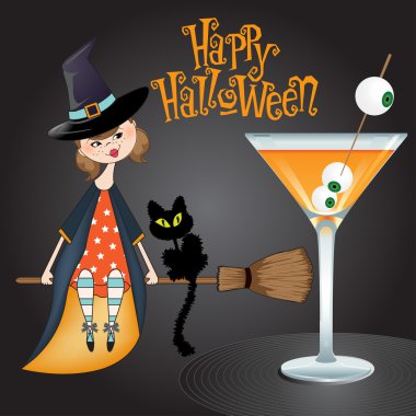 Halloween cadı arka plan
