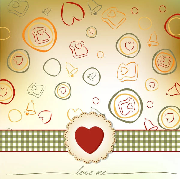 Amor patrones inconsútiles coloridos — Vector de stock