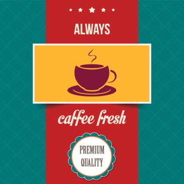 Vintage kahve poster