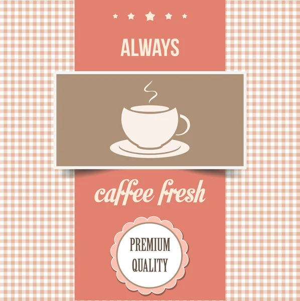 Cartel de café Vintage — Vector de stock