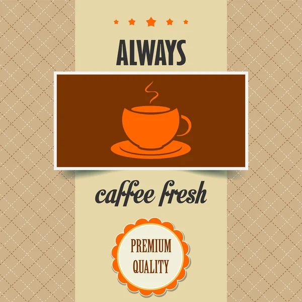 Cartel de café Vintage — Vector de stock