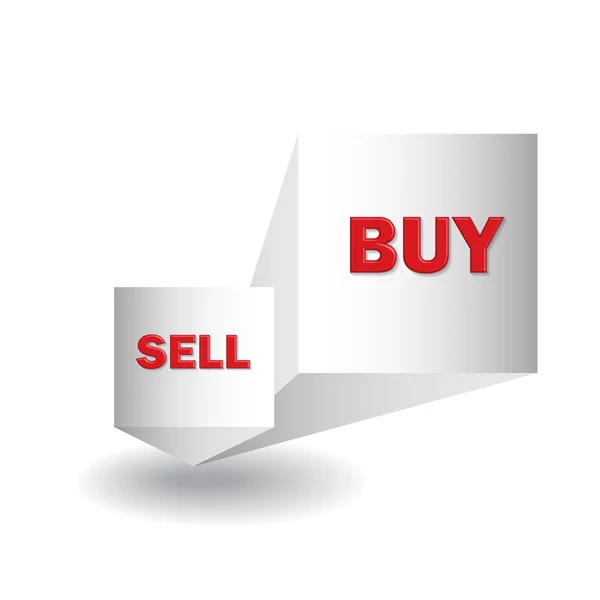 Vásárlása és eladása — Stock Vector