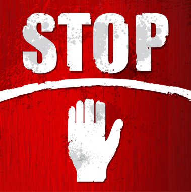 eski kırmızı dur işareti