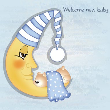 baby shower card clipart