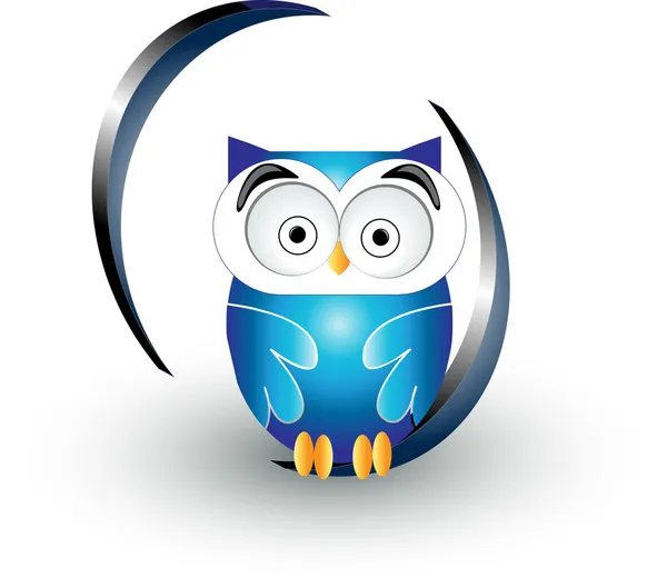 Blue owl — Stock Vector