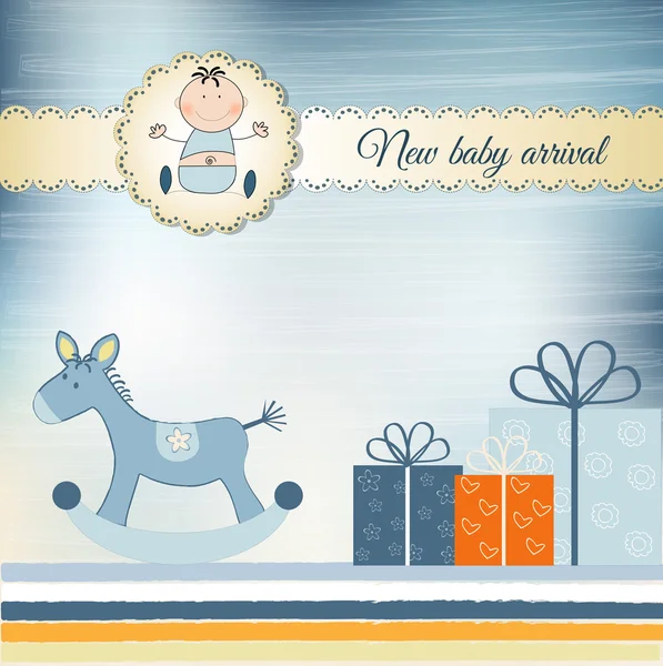 New Baby greeting card — Stock Vector
