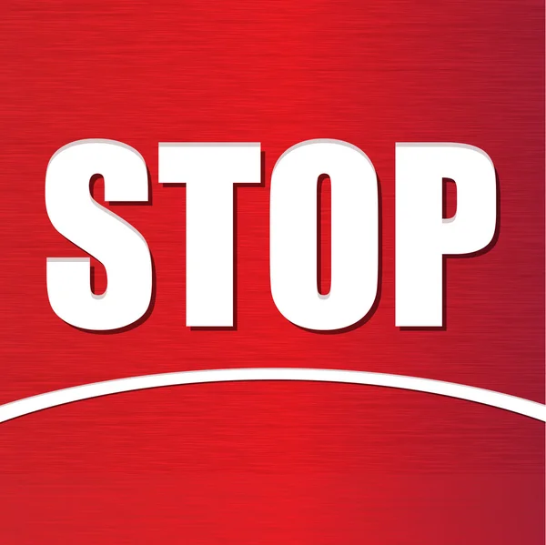 Señal de stop rojo — Archivo Imágenes Vectoriales