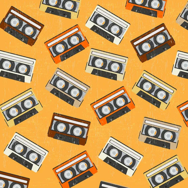 Analogue music recordable cassettes — Stock Vector