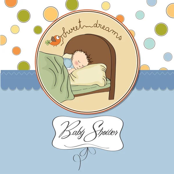 New baby boy arrived — Stock Vector