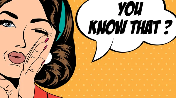 çizgi roman tarzı retro kadın pop sanat