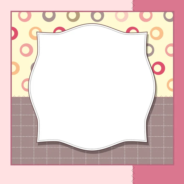 Простий дизайн шаблону рамки для вітальної листівки — стоковий вектор