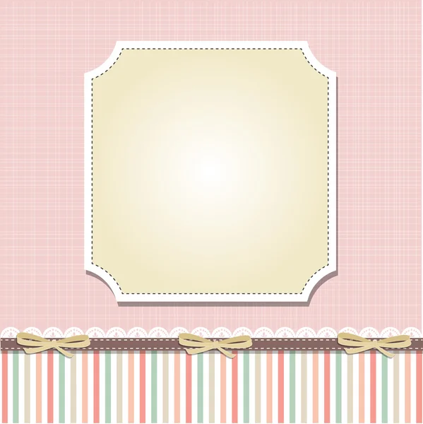 Diseño fresco del marco de plantilla para la tarjeta de felicitación — Vector de stock