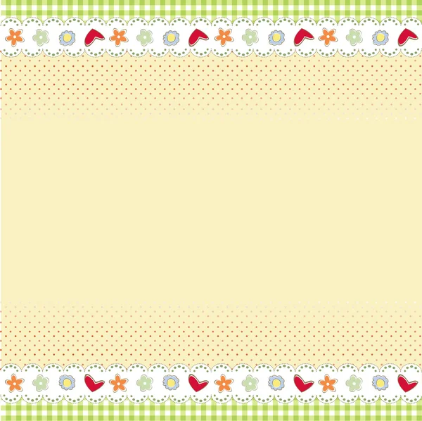 Template design for greeting card — Stock Vector