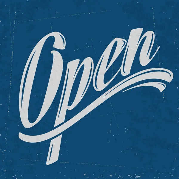Ρετρό πινακίδα "ανοιχτά" — Διανυσματικό Αρχείο