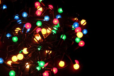 Renkli Noel ışıkları soyut