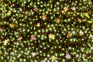 Renkli Noel ışıkları soyut