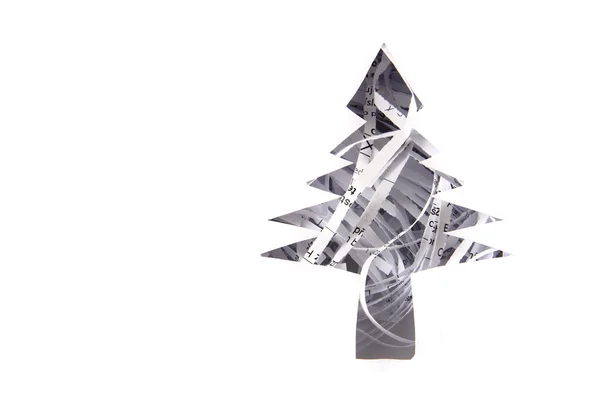 Christmas tree from the paper — Stock Photo, Image