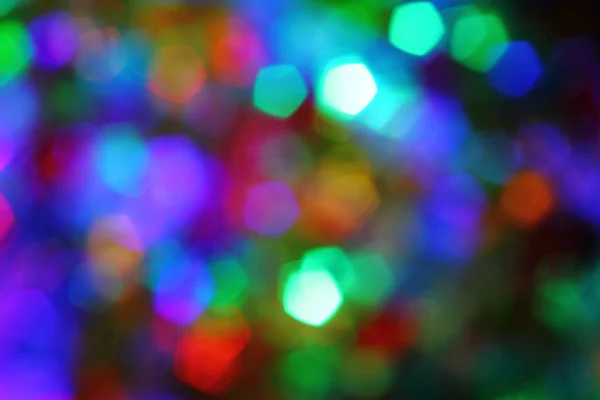 色のライトからのクリスマスの背景 — ストック写真