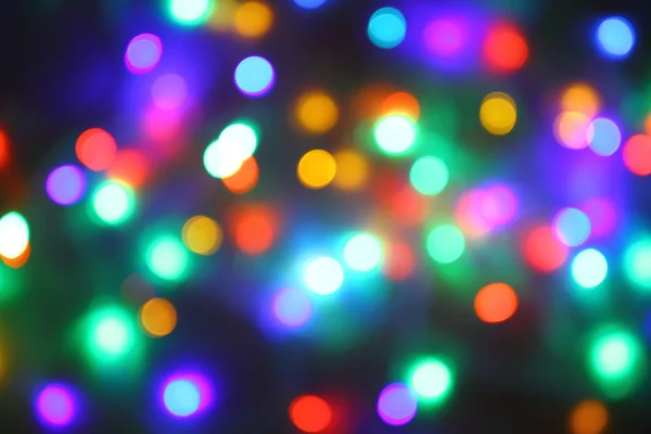 Fondo de Navidad de las luces de color —  Fotos de Stock