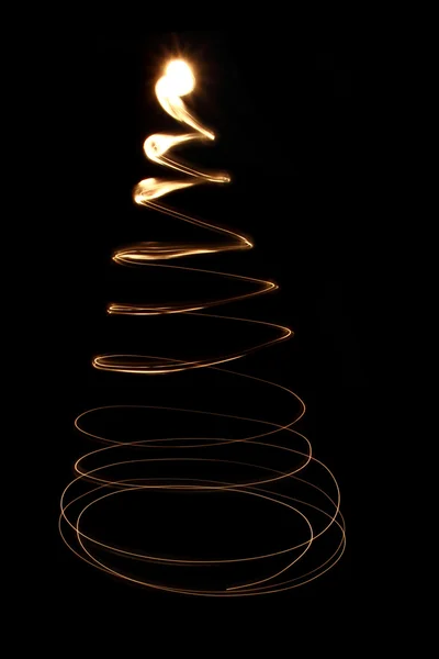 Christmas tree from the light — Stock Photo, Image