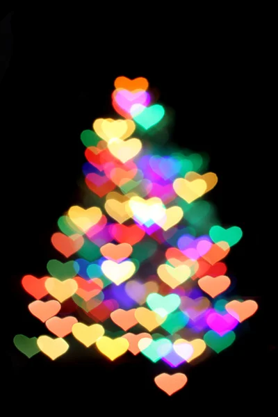 Christmas tree from the light — Stock Photo, Image