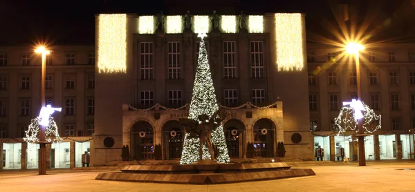 Christmas tree in the Ostrava — Stock Photo, Image