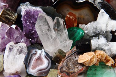 mineral collection clipart