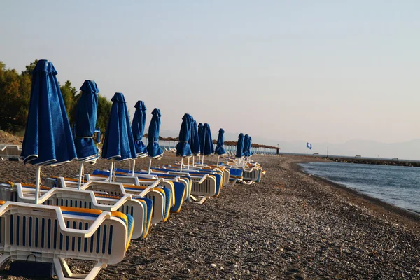 Greece empty summer beach — Stock Photo, Image