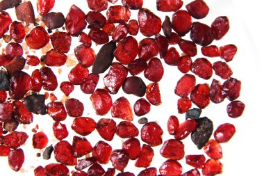 doğal pyrote garnet arka plan (mineraller, değerli taşlar)