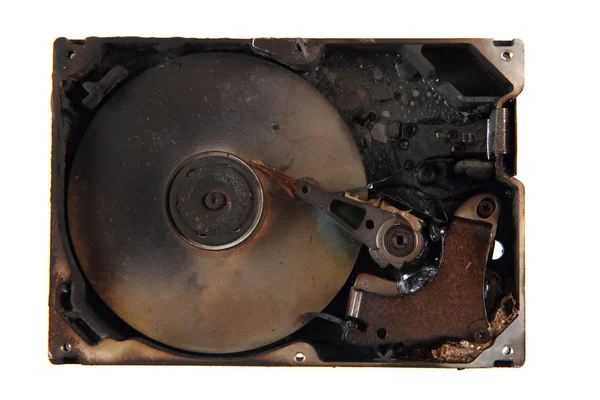 Damaged harddrive (all data deleted) — Stock Photo, Image