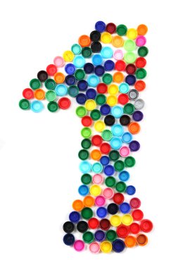 1 - sayı plastik kapaklar